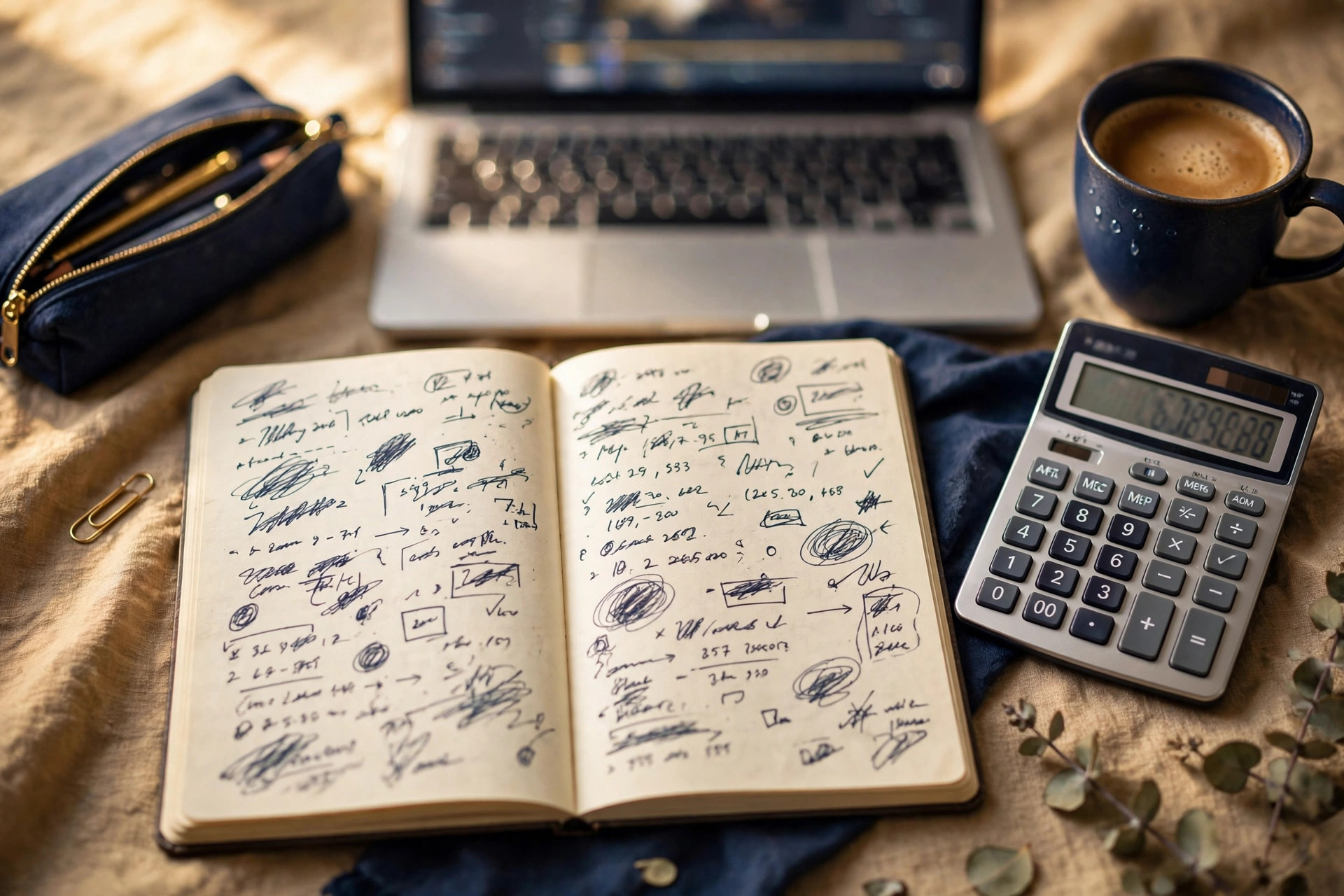 Freelancer calculating AI video side hustle pricing for a pilot client offer